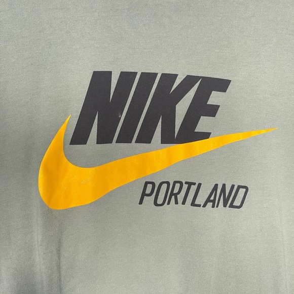 Nike Portland Oregon Moss Green Tee Shirt Unisex Size Small - Picture 3 of 7